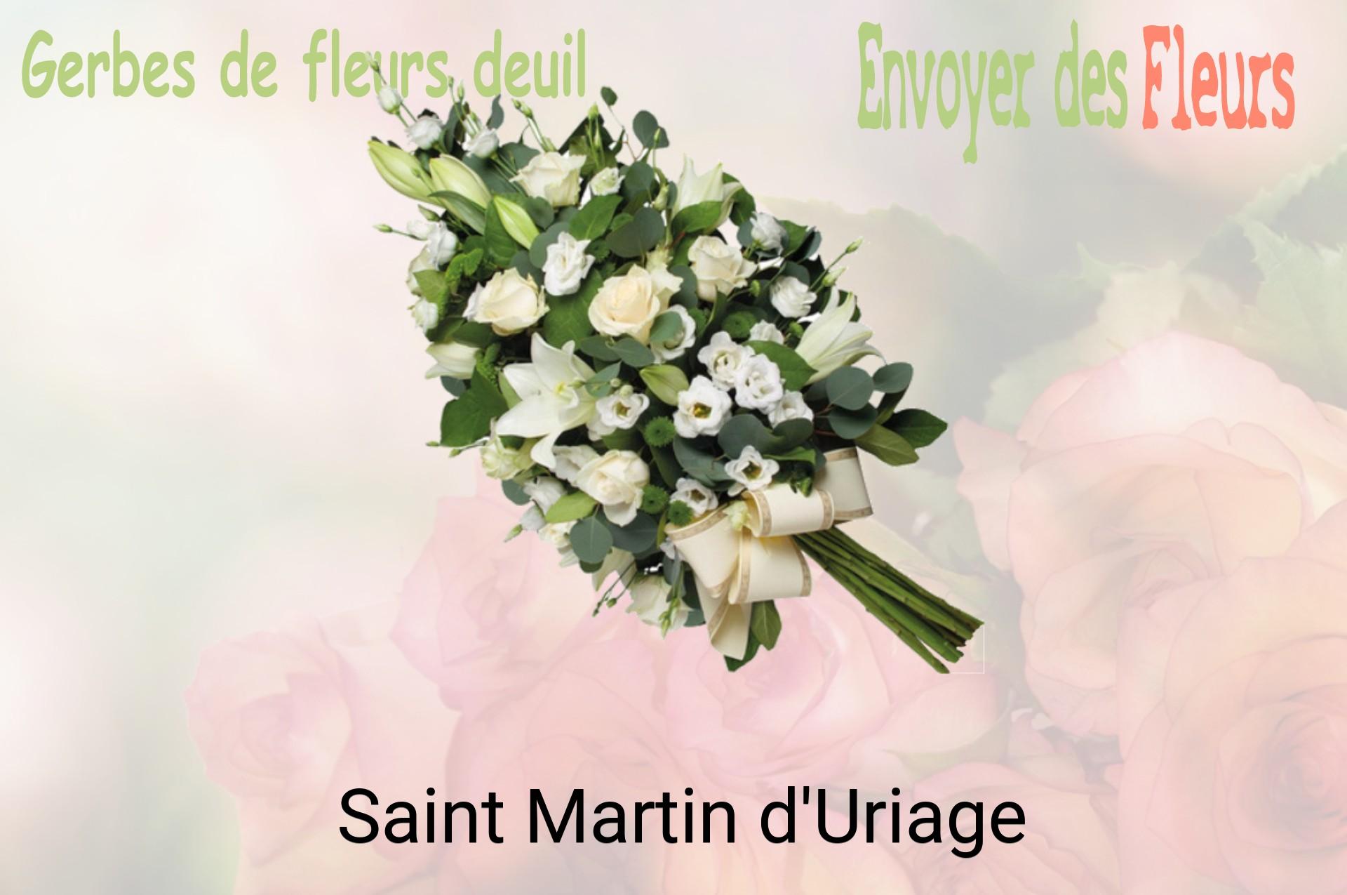 Gerbe de fleurs de deuil livrée à Saint-Martin-d'Uriage